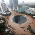 首都ジャカルタの洪水被害
